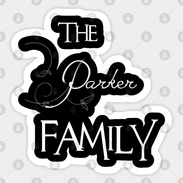 The Parker Family ,Parker NAME Sticker by smikeequinox